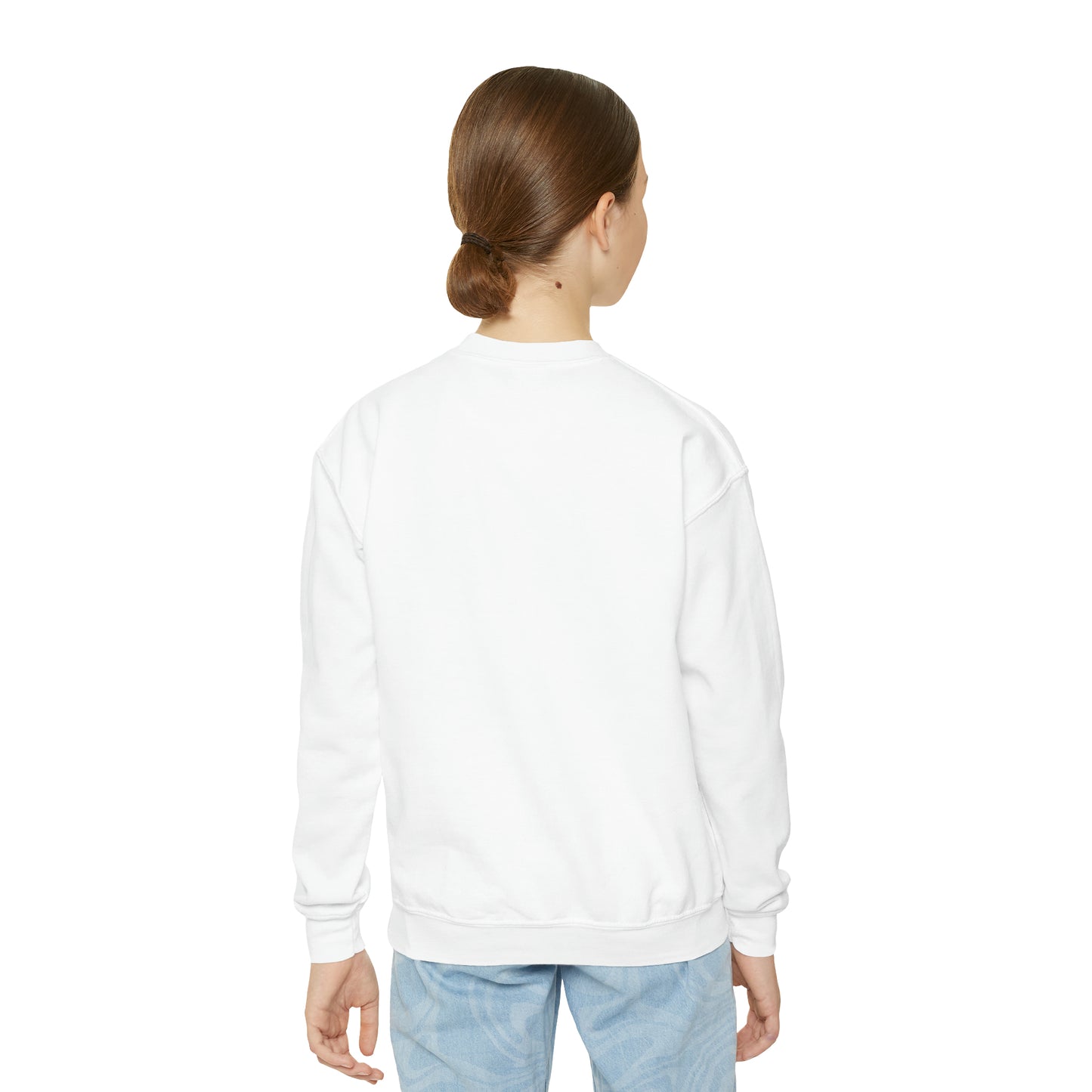"Even When You're Down, Look to the Stars" Empowering Sweatshirt - 10-Year-Old Black Boy Design