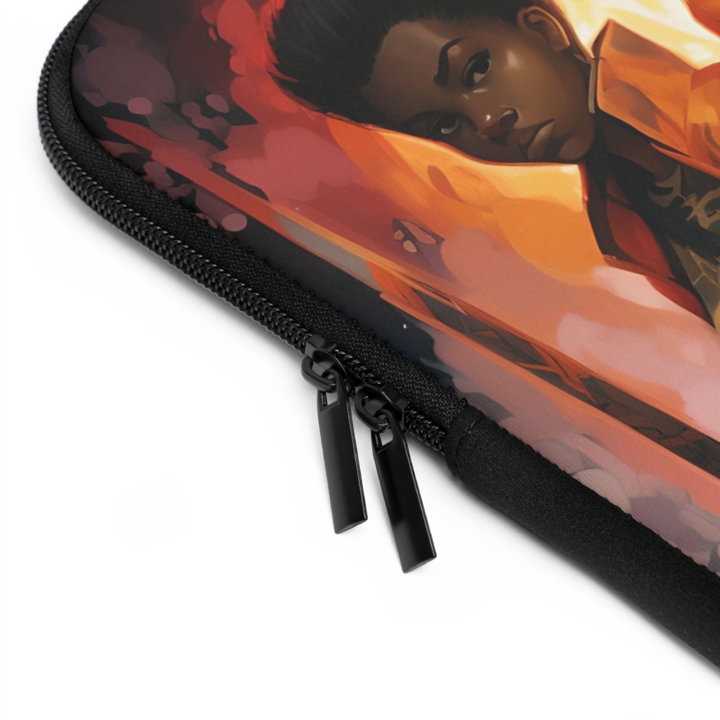 "Flame Hashira" Kyojuro Rengoku Laptop Sleeve - Demon Slayer Inspired, African American Culture