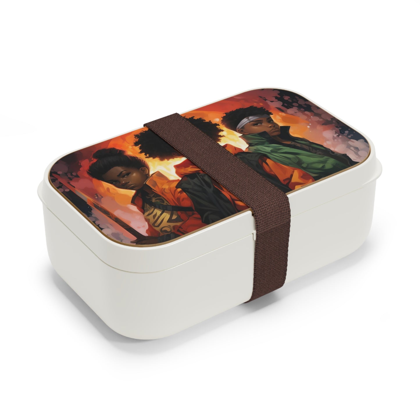 "Hashira Lunch Haven" Bento-Style Personalized Lunchbox - Leadership, Strength, Unity - 7.7" x 4.7" x 2.4"