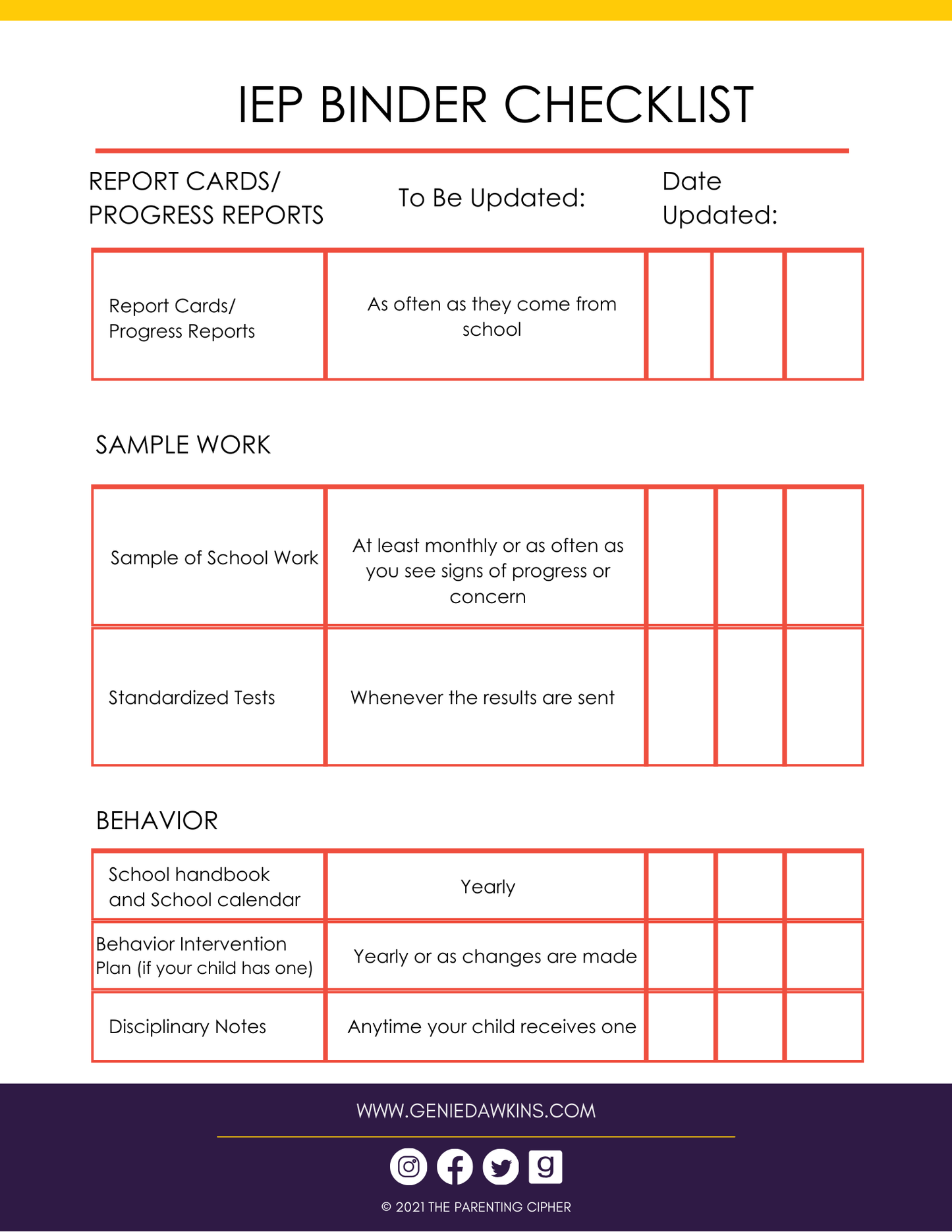 Academic Success Binder for Special Needs Children: Empower Your Parenting Journey