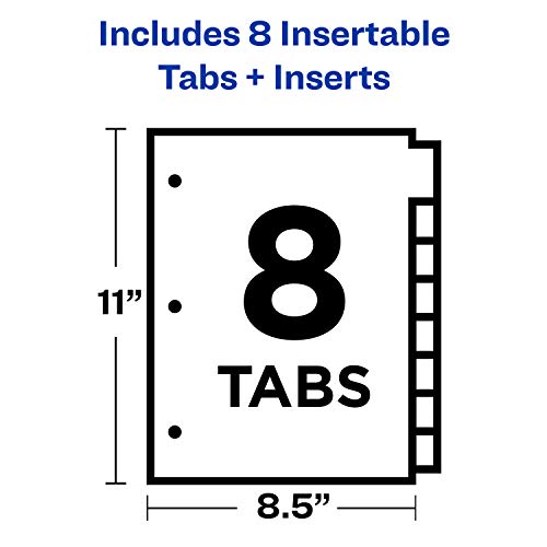 AVERY Big Tab Dividers for 3 Ring Binders, 5 Multicolor Dividers - Paper Body with Reinforced Plastic Tabs